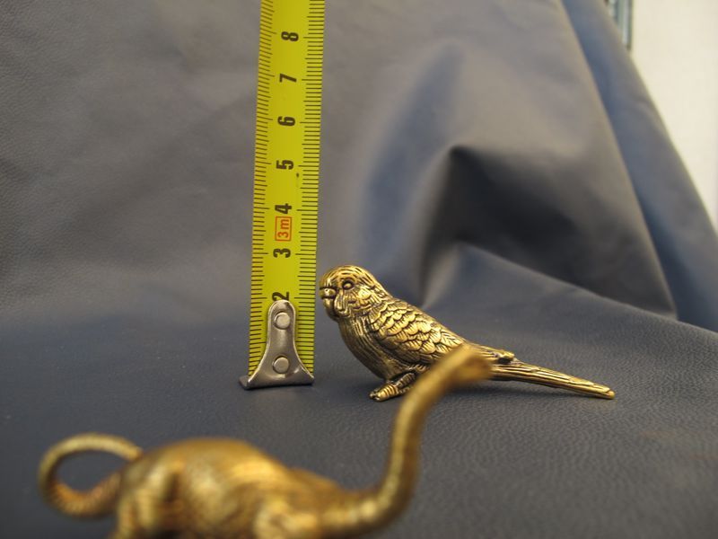 Папуга. Бронзова статуетка. Бронза. 00000187 фото