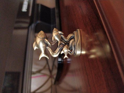 Риби Риба  мініатюра статуетка бронза 47 мм 00000185 фото