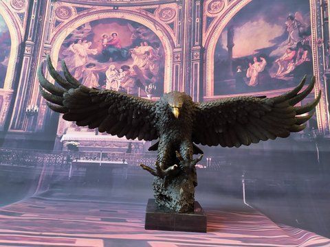 Орел Бронза Бронзовий Клеймо . 75 см 20 кг бронзова статуетка 00000014 фото