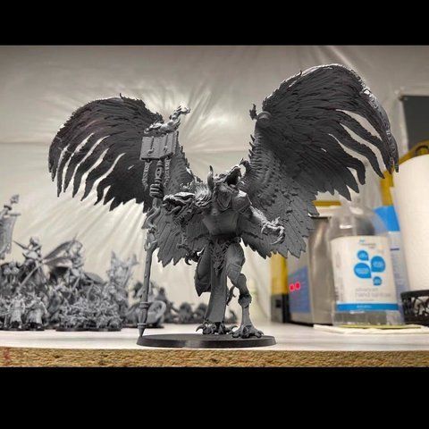Модель ,фігурка, А23 Ткач Судьбы warhammer 75 мм, під фарбування, смола 60000043 фото