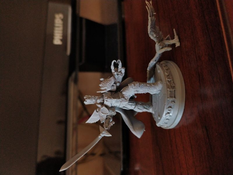 Модель, фигурка ,А25 Warhammer 70 мм ,под покраску, смола ,брак 60000045 фото