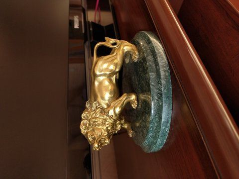лев бронзова статуетка бронза 00000231 фото