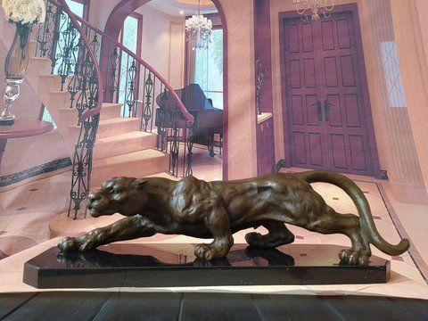 Пантера . Велика бронзова скульптура . Milo 62 см 00000065 фото