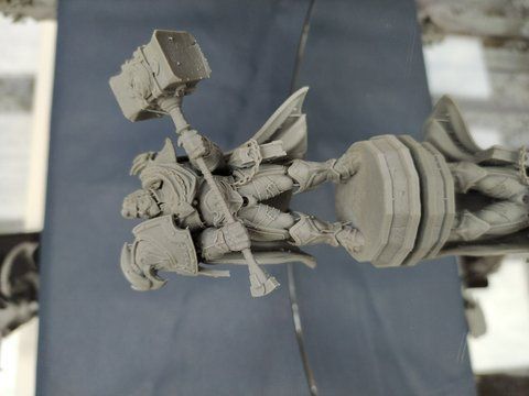 Модель, фігурка, А9 Uther Lightbringer Warcraft 75 мм, під фарбування, смола 60000016 фото