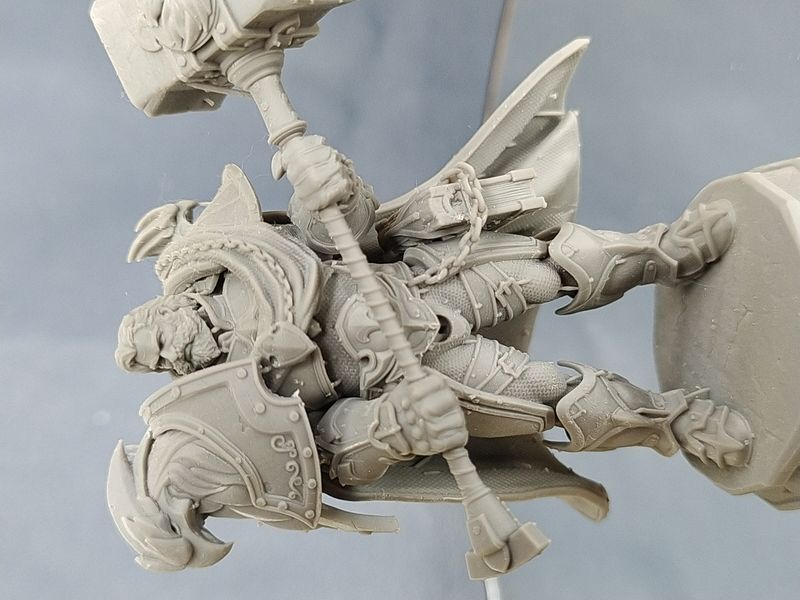 Модель, фігурка, А9 Uther Lightbringer Warcraft 75 мм, під фарбування, смола 60000016 фото
