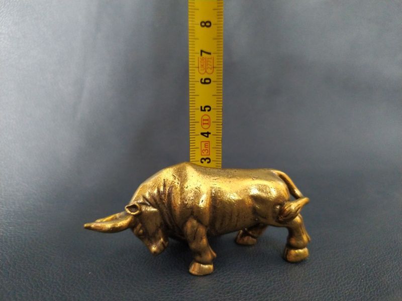 Бик Бичок Телець мініатюра Бронза бронзова статуетка 00000134 фото